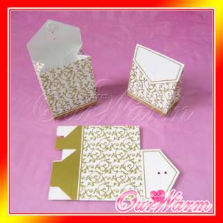 100 Gold Wedding Party Candy Bombonier Gift Favor Boxes  