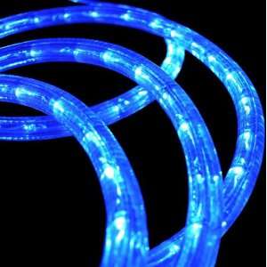   Light, 120 Volt   2 Wire 1/2 (13mm), LED Blue Rope Light, 12ft.: Home