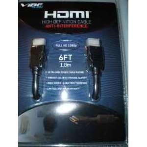  Vibe Axcess HDMI High Definition Cable   6ft   Full HD 