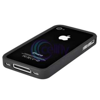 21 in 1 Accessory Bundle Pack Hard Soft Rubber Case for Apple iPhone 4 