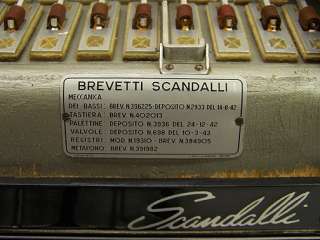 Vintage Brevetto Scandalli Accordion No. 391982 Made in Italy  