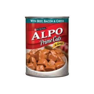 Alpo Prime Cuts in Gravy with Beef, Bacon & Cheese Dog Food 13 oz each 