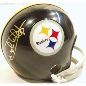 Dwight White Signed Steelers Riddell Mini Helmet Sports 