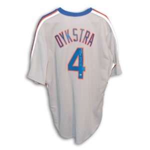  Lenny Dykstra Signed Mets Majestic Jersey 86 WS Champs 
