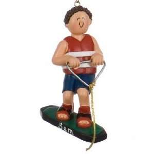  Wakeboarder   Male Christmas Ornament