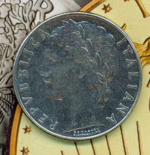 1976 L.100 R LIRE REPUBLICA ITALIANA ITALY COIN  