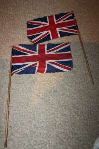 vintage Union Jack hand held Flags Flags 1950s  