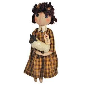  Doll Sherri with her Lamb Country Rustic Primitive: Home 