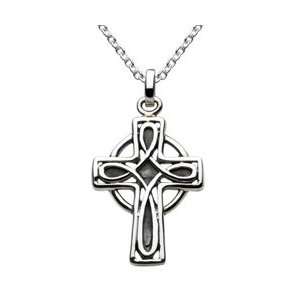  Kit Heath Oxidized Sterling Silver Celtic Cross Necklace 