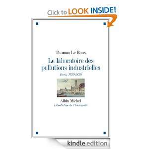 Le Laboratoire des pollutions industrielles  Paris, 1770 1830 (L 