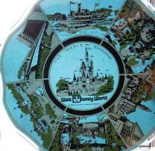 Vintage Plate Walt Disney World 6.5 Glass Ruffled  