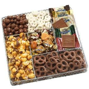 Broadway Basketeers Deluxe Chocolate and Nut Collection Gourmet Snack 