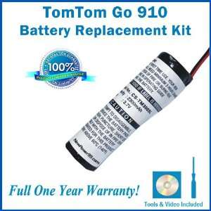 TomTom Go 910 Battery Replacement Kit with Installation 