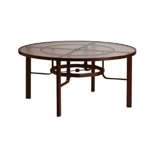  Tropitone Cast Aluminum 60 Round Obscure Top Dining Table 