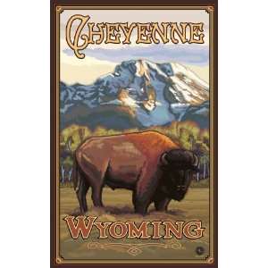 Northwest Art Mall Cheyenne Wyoming Bison by Paul A Lanquist, 11 Inch 