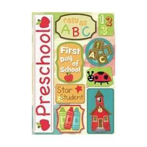   School Cardstock Stickers 5.5X9   Preschool Preschool