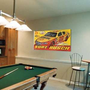  Kurt Busch 3 x 5 Banner Flag: Sports & Outdoors