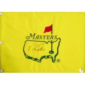  Nick Faldo Autographed Masters Golf Pin Flag Sports 