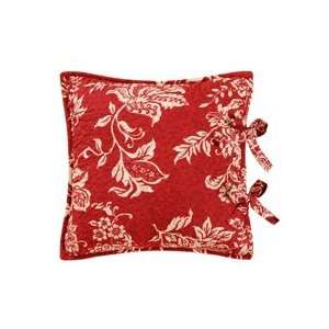  Birkdale Red Quilted Throw Pillow