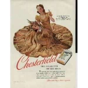   Sundial dress. .. 1940 Chesterfield Cigarettes Ad, A2770A