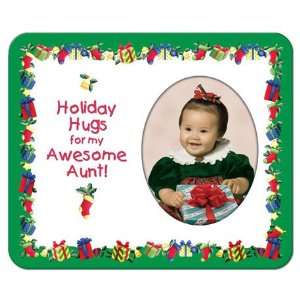  Holiday Hugs for My Awesome Aunt   Photo Magnet Frame 