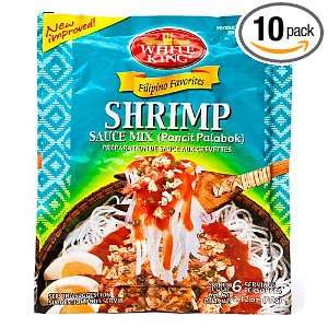 White King Shrimp Sauce Mix Pancit Palabok 60g (Pack of 10):  