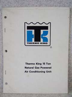 thermo king 15 ton natural gas powered air conditioning unit gtc