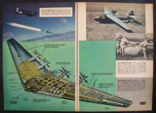 Northrup XB 35 Flying Wing 1947 Cutaway View pictorial  