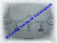 LOCKHEED SR 71 A BLACKBIRD Spy Plane Blueprint  