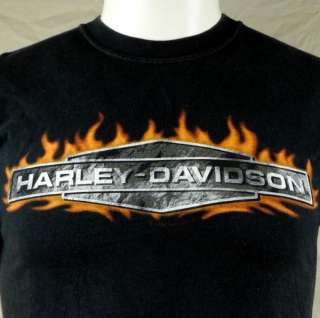   Davidson Motorcycles Big Island Hawaii Volcano T shirt Small Black