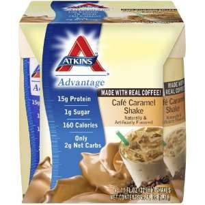  Atkins   Advantage Cafe Caramel Shake, 4 drinks: Health 