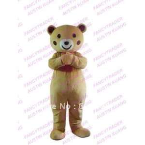 yellow bear mascot costume ft20292 Toys & Games