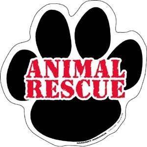  Animal Rescue Awareness Paw Magnet: Home Improvement