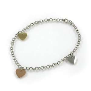  Summery 8 Heart Charm Anklet Jewelry