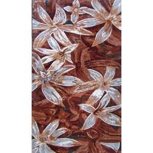  48x84 Handmade Marble Mosaic Flower Stone Tile Art