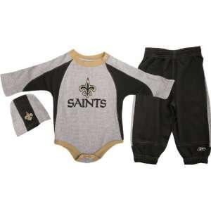  New Orleans Saints Infant Long Sleeve Creeper Pant and 