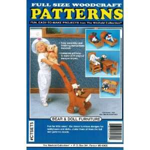  Bear & Doll Toy Furniture Woodworking Patterns: Arts 