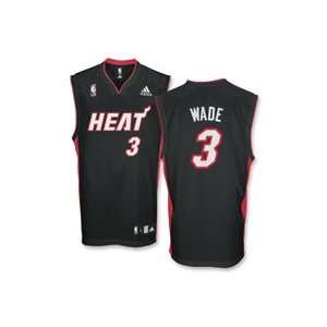 NBA Miami Heat Wade Replica Jersey by Addidas Sports 