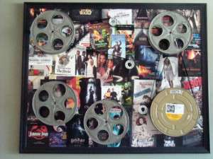 Movie Collage With Authentic Old Movie Films & Reels  