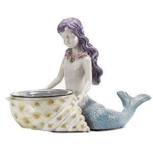    Mermaid Pet Food Bowl : Color PASTEL OCEAN BLUE: Pet Supplies