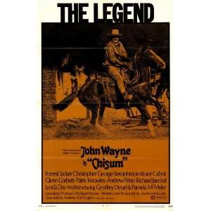 Chisum 1970 John Wayne Original Folded Movie Poster Approx. 27x41 As 