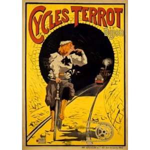    Cycles Terrot Vintage Giclee Bicycle Poster 