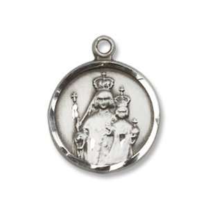 Sterling Silver Our Lady of Consolation Medal with 18 Sterling Silver 