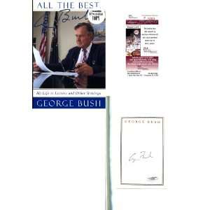  George Bush Autographed All the Best Book (James Spence 