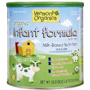 Vermont Organics DHA Milk Based Organic Infant Formula  