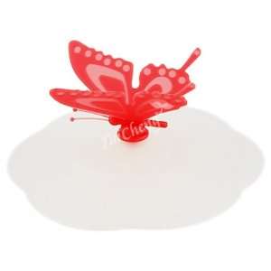 Universal Silicone Food Drink Container Mug Lid   Butterfly (Small)