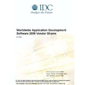   Application Development Software 2009 Vendor Shares Al Hilwa Books