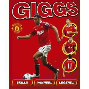  Manchester United   Giggs 10/11 Mini Poster Print, 16x20 