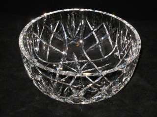 Waterford Crystal Bowl, 8 Across, Fan Cut, Criss Cross  