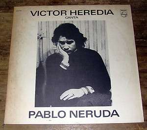 VICTOR HEREDIA CANTA PABLO NERUDA ARGENTINA LP  